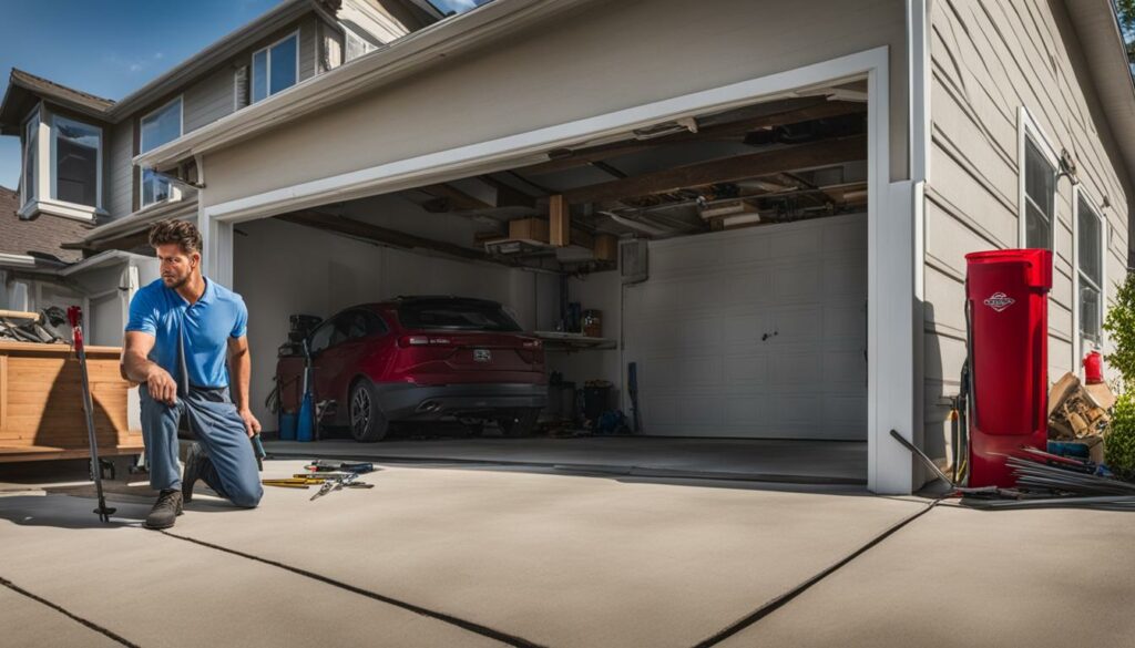 diy garage door repair vs pro