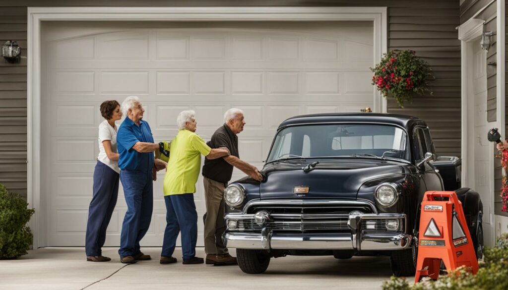 elderly friendly garage door maintenance