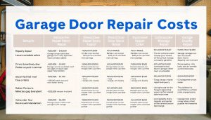 Garage Door Repair Cost Comparison