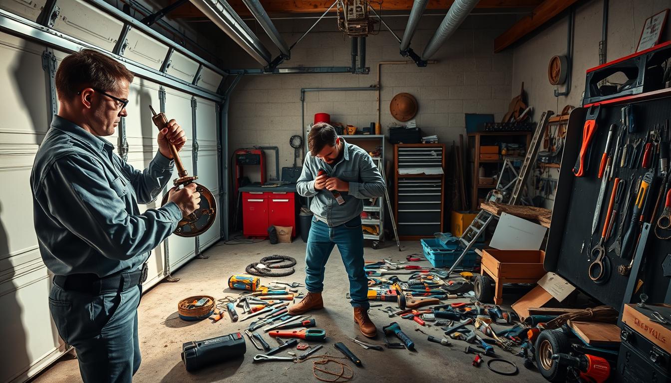 professional vs DIY garage door repairs