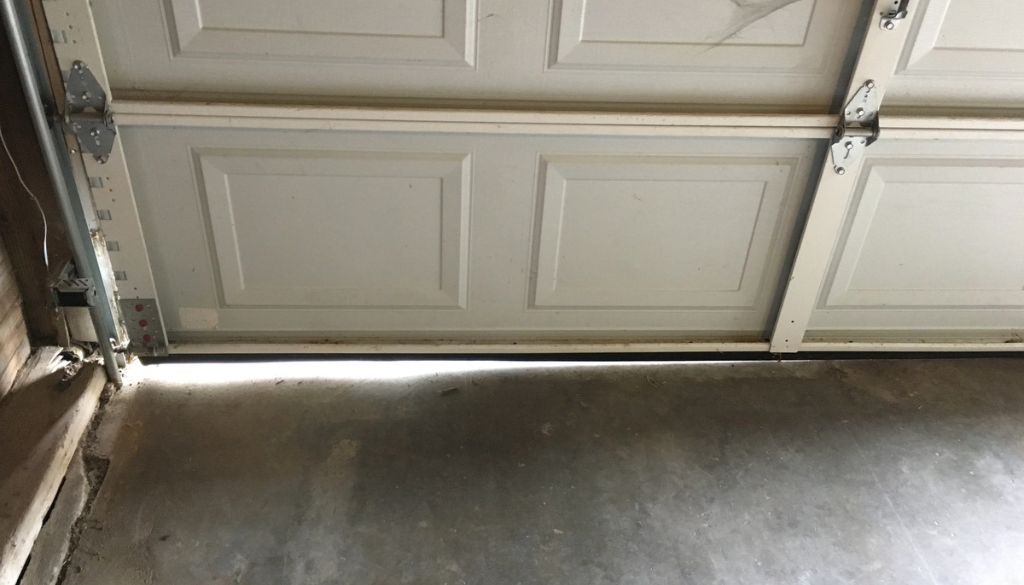 Uneven Gap Under a Garage Door