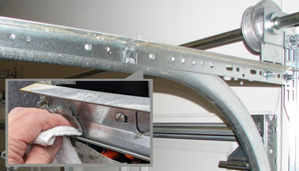Clean Garage Door Tracks Properly